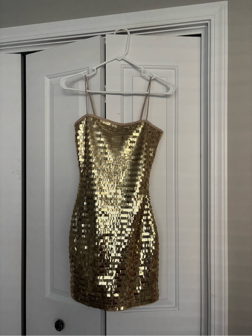 Runaway The Label - Kerrie Sequin Mini Dress in Gold